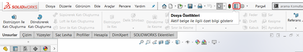 dosya özel özellikleri-custom properties