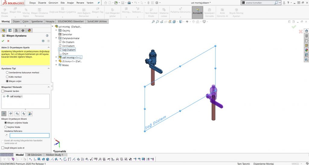 SOLIDWORKS 2020 - Montajda Aynalama Geliştirmeleri - TEKYAZ Blog