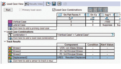 load case manager -sınır koşulları