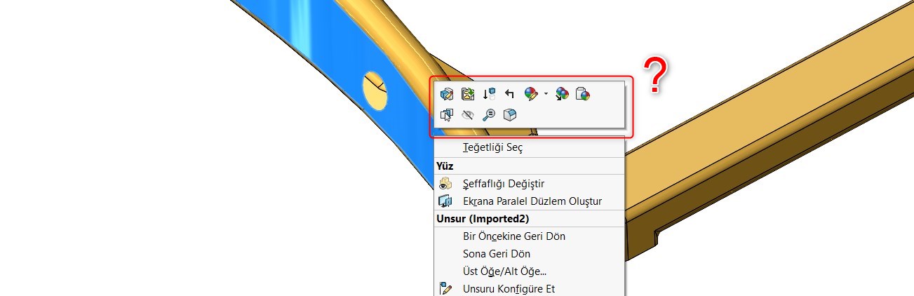 Yüzeyin eğimli ya da düz olması kontrolü