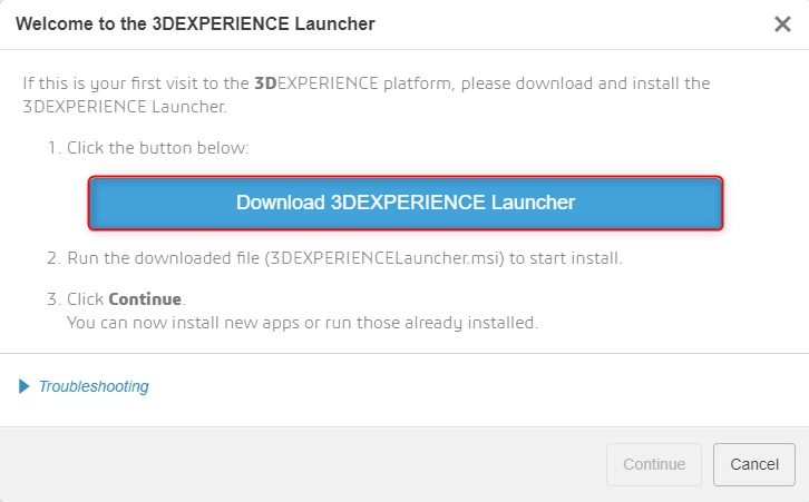 3DEXPERIENCE Launcher