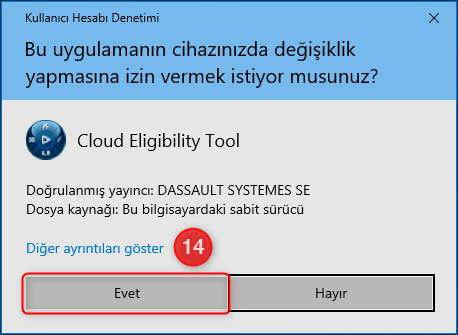 Cloud Eligibility Tool - Denetim Sistemi İzni
