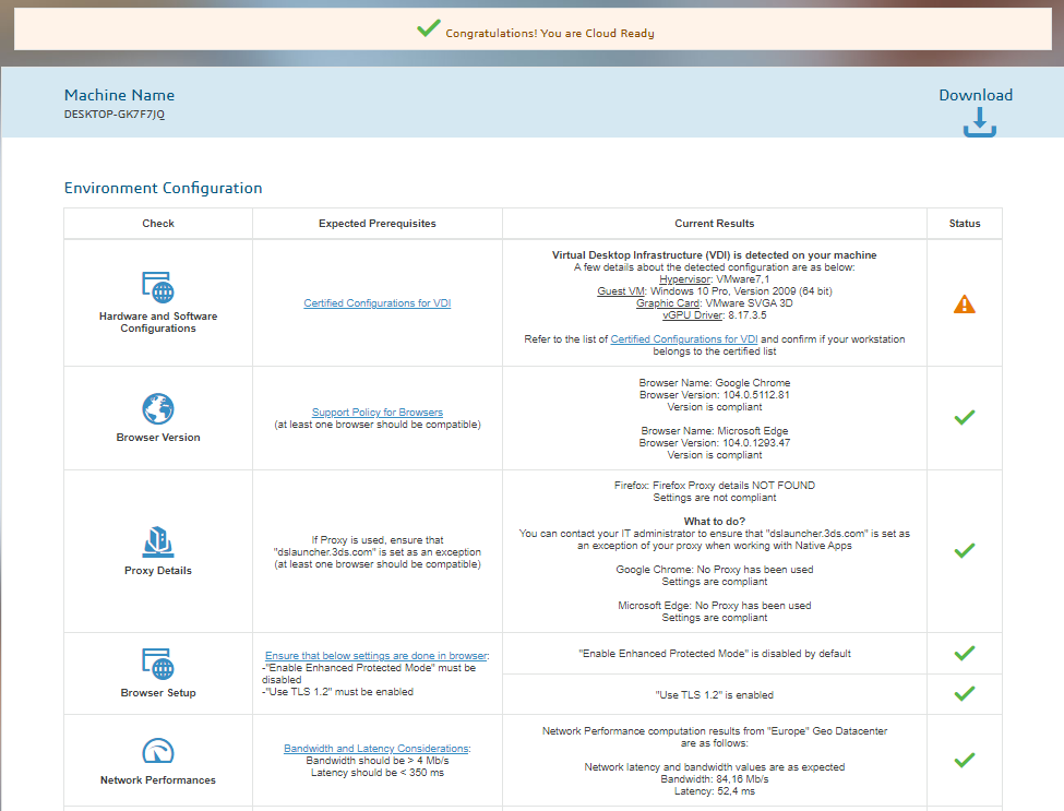 CloudEligibility Test