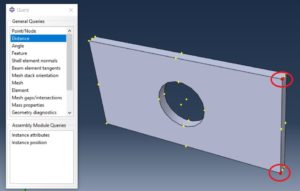 Abaqus Distance Komutu ile Modelde Bulunan Noktalar Üzerinden Ölçüm Yapma