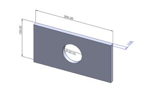 SOLIDWORKS Plaka Tasarım ve Ölçüler