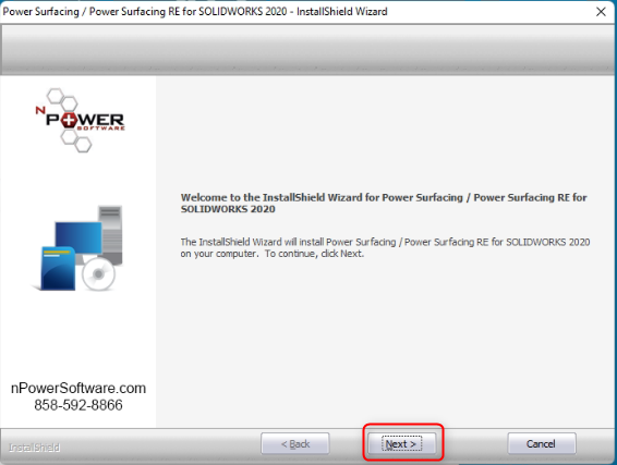 Power Surfacing Setup Ekranı