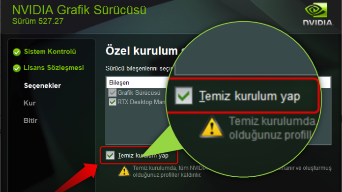 NVIDIA Sürücü Temiz Kurulumu