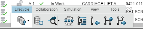 3DEXPERIENCE Task Pane - Etiketsiz Araç Çubuğu