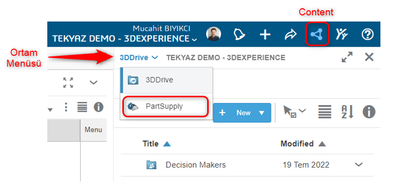 İnternet Tarayıcısı Üzerinden PartSupply'a Erişim - 1