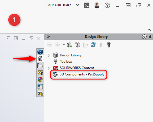 SOLIDWORKS Üzerinden PartSupply'a Erişim - 1