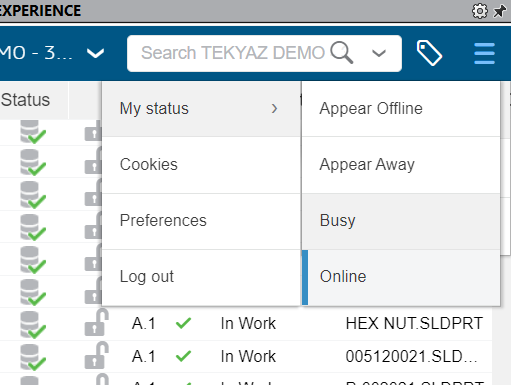 MySession - Profile/My Status