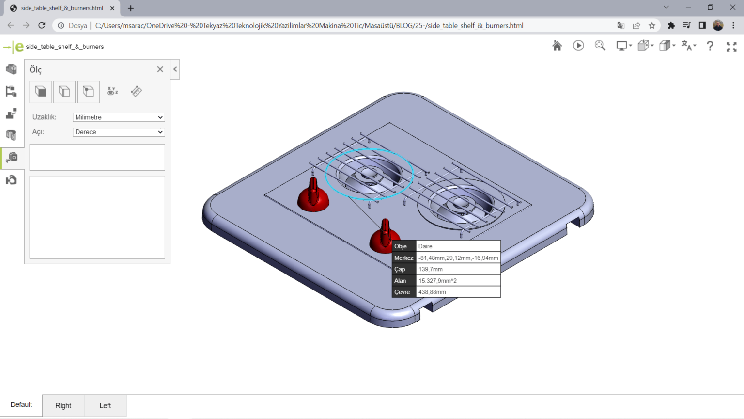 Tasarımları Paylaşmanın Kolay Yolu : eDrawings - HTML Çözümü - TEKYAZ Blog
