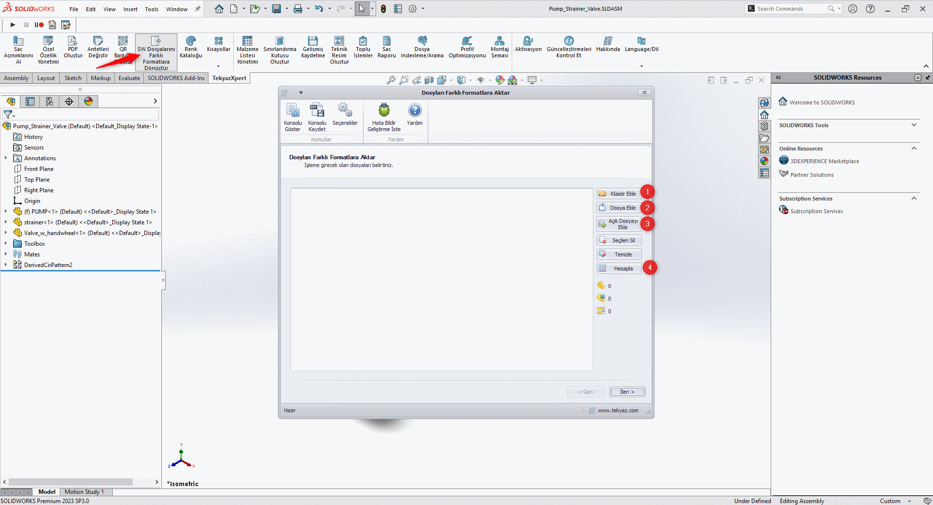 SW Dosyalarını Farklı Formatlara Dönüştür