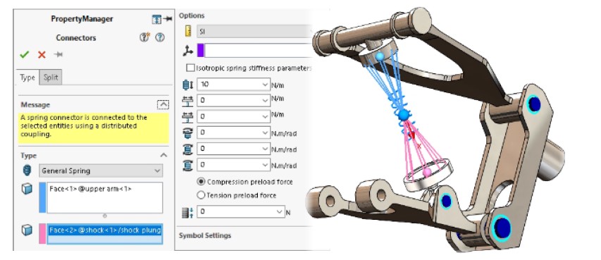 Simulation Yay Bağlantı Elemanı