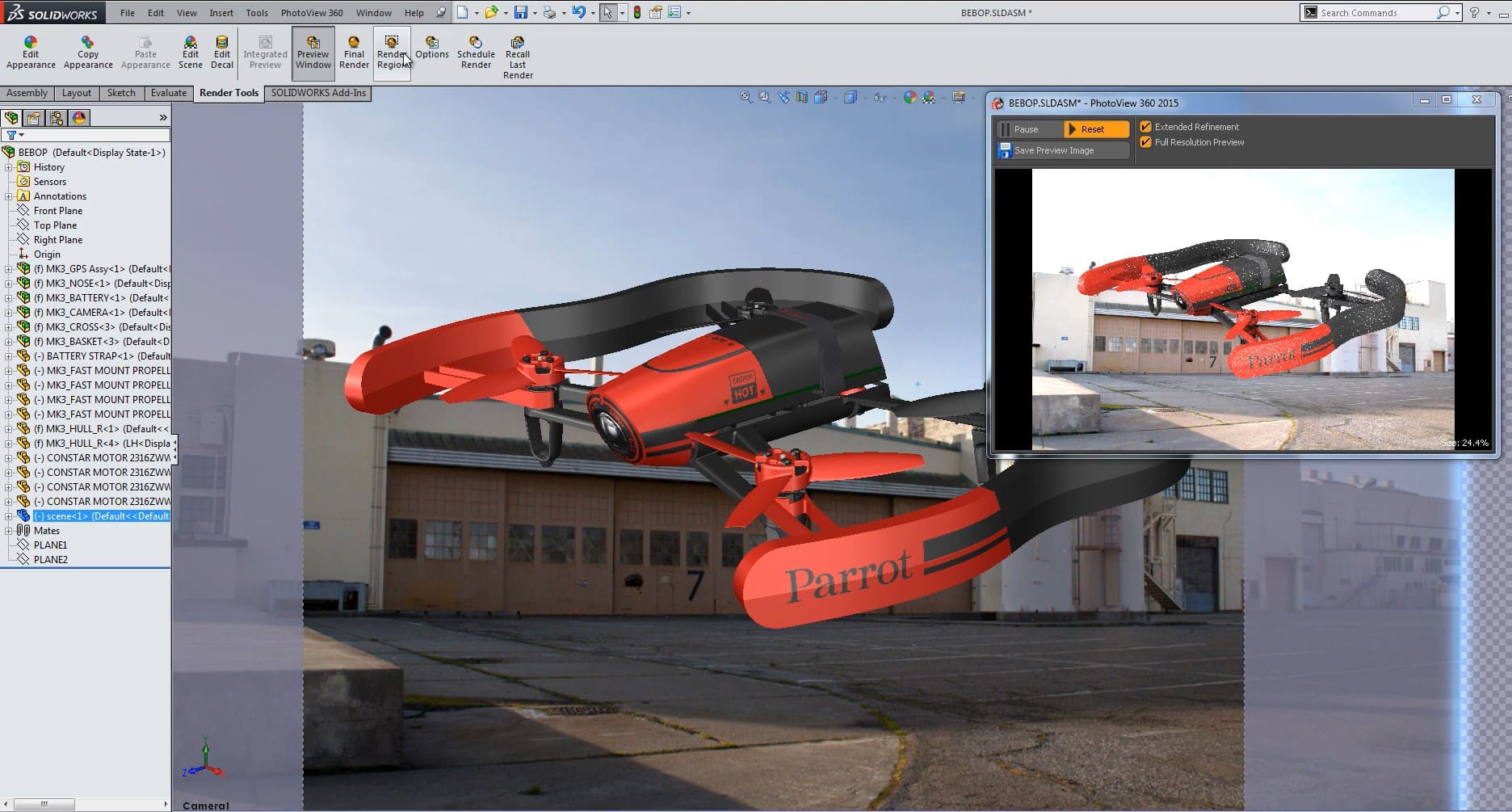 PhotoView 360 Render İşlemi