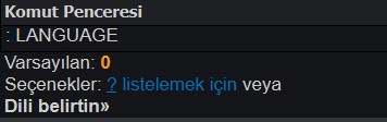 DraftSight Dili Seçme