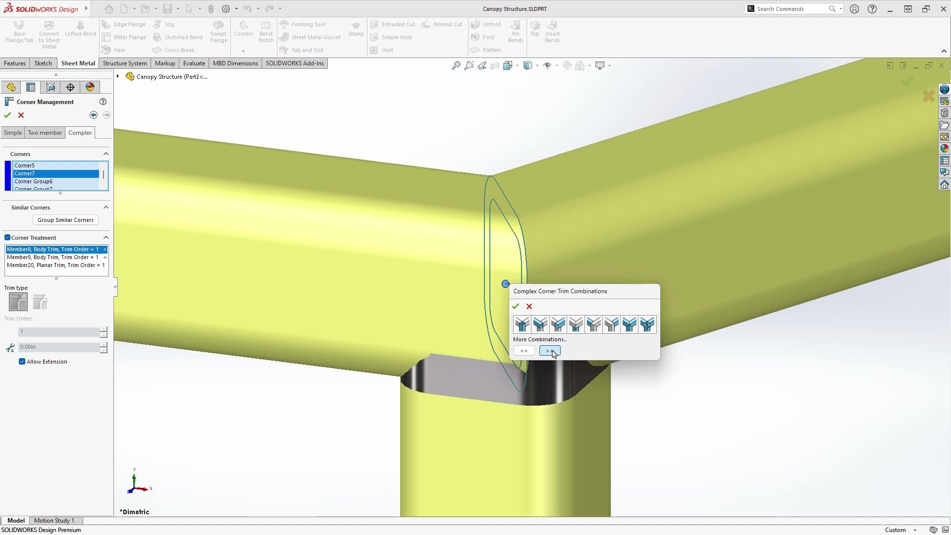 Köşe Kırpma Seçenekleri