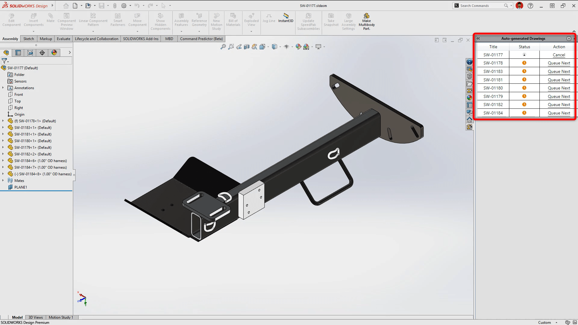 Auto-Generate Drawing Komutu İlerleme Penceresi
