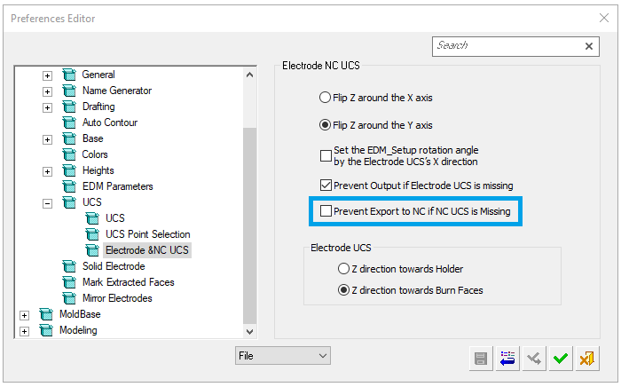 Elektrot NC UCS güvenlik kontrolü
