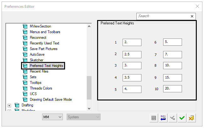 Metin boyutları için yeni tercihler (New preference for Text sizes)