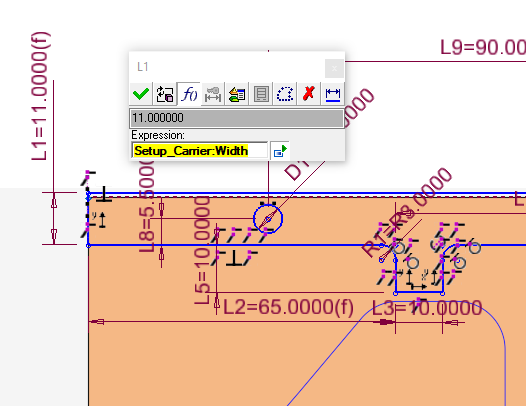 Kaydedilen eskizler boyutsal formülleri hatırlar
