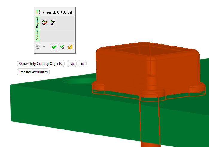 Montaj Kesimi ile nitelikleri aktarma (Transfer attributes with Assembly Cut)