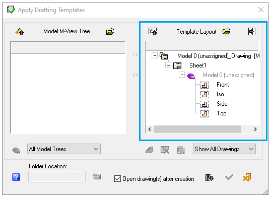 Şablon yapısı gösterilir