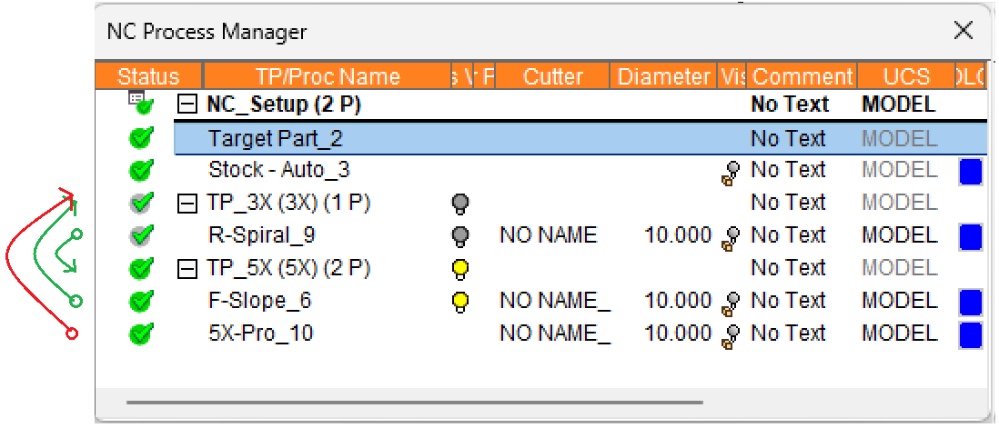 Farklı TP tipleri ve NC Dosyaları arasında kopyala/yapıştır