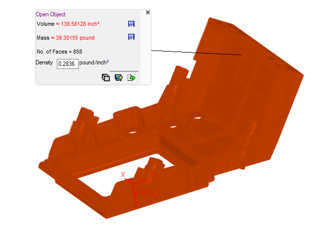 Açık nesnelerin hacmi ve kütlesi