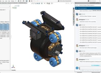SOLIDWORKS 2026 yapay zekâ asistanları AURA ve LEO ile tasarım süreçlerinde yapay zekâ desteği.