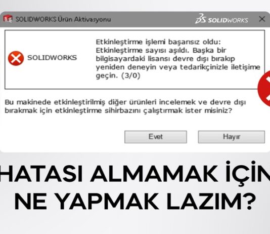 Etkinleştirme Sayısı Aşıldı Hatası